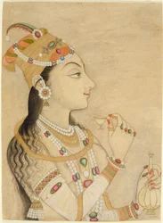 Idealisiertes Porträt der Mogul-Kaiserin Nur Jahan